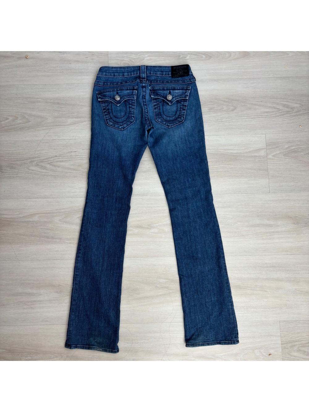 True Religion Billy World Tour Jeans Womens 27 Low Rise Bootcut Y2K Made USA